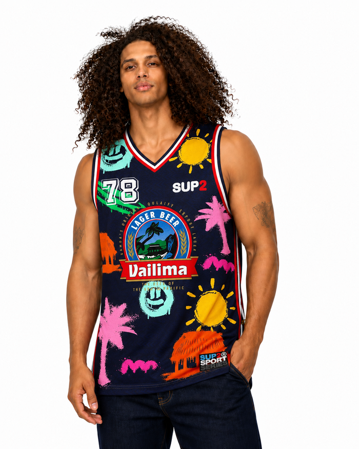 VAILIMA Tropical Basketball Singlet