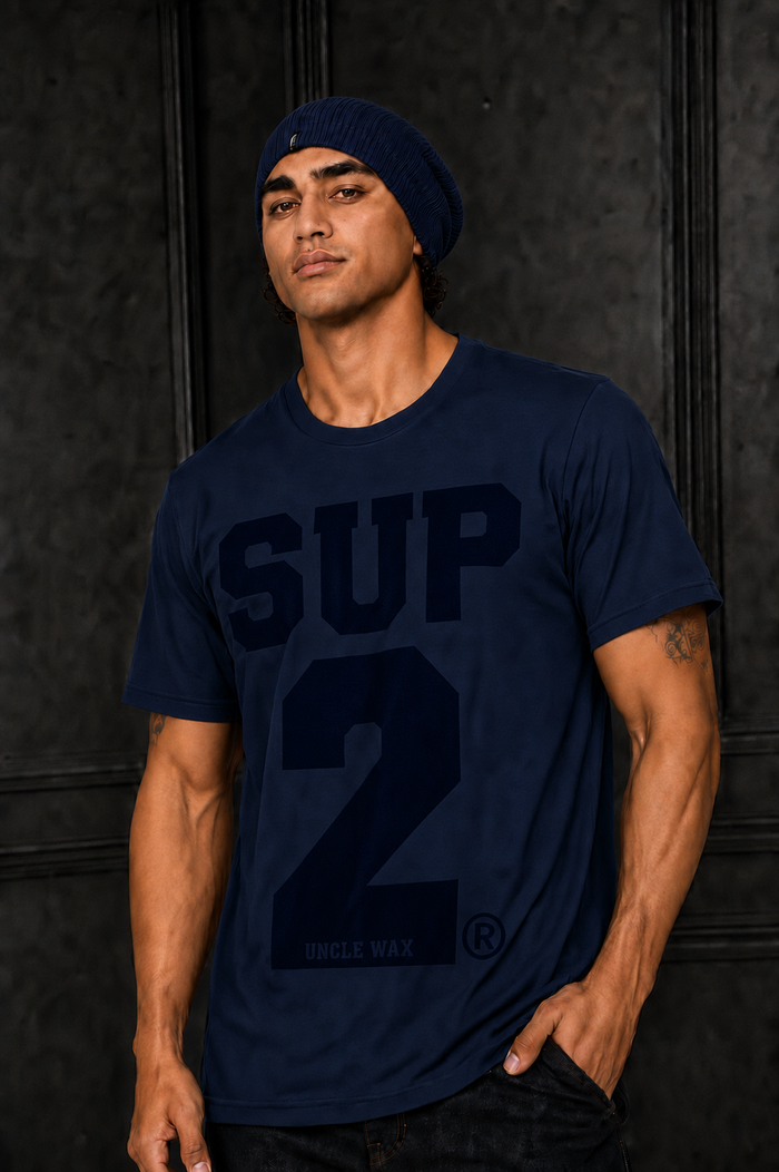 BIG BLOCK Tee -Navy - SUP2