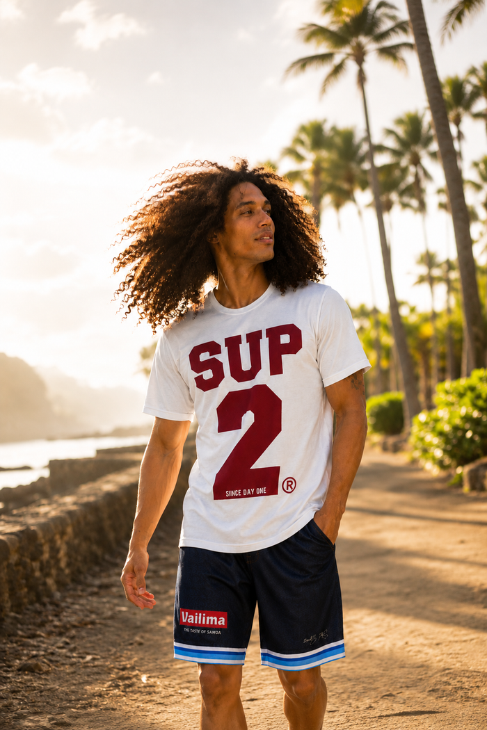 BIG BLOCK Men's Tee- White - SUP2