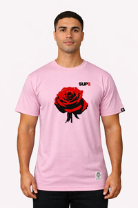 Pop Rose Tee- Pink