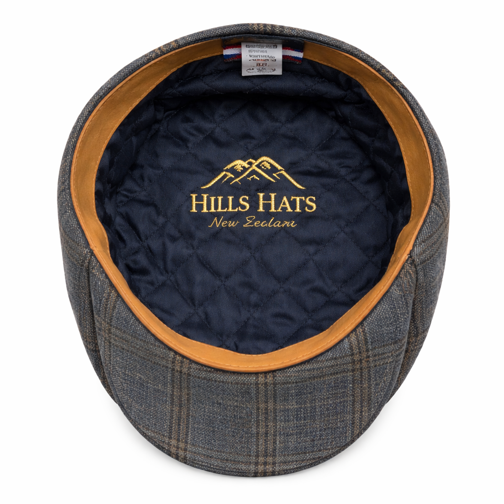 Genuine Tailored Paperboy - Dusky Denim Blue 100% Wool Plaid