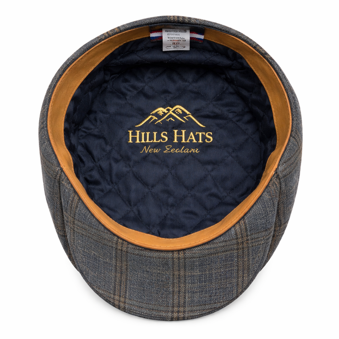 Genuine Tailored Paperboy - Dusky Denim Blue 100% Wool Plaid