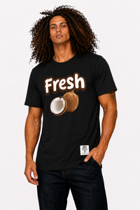 Fresh Coconut Tee- Black