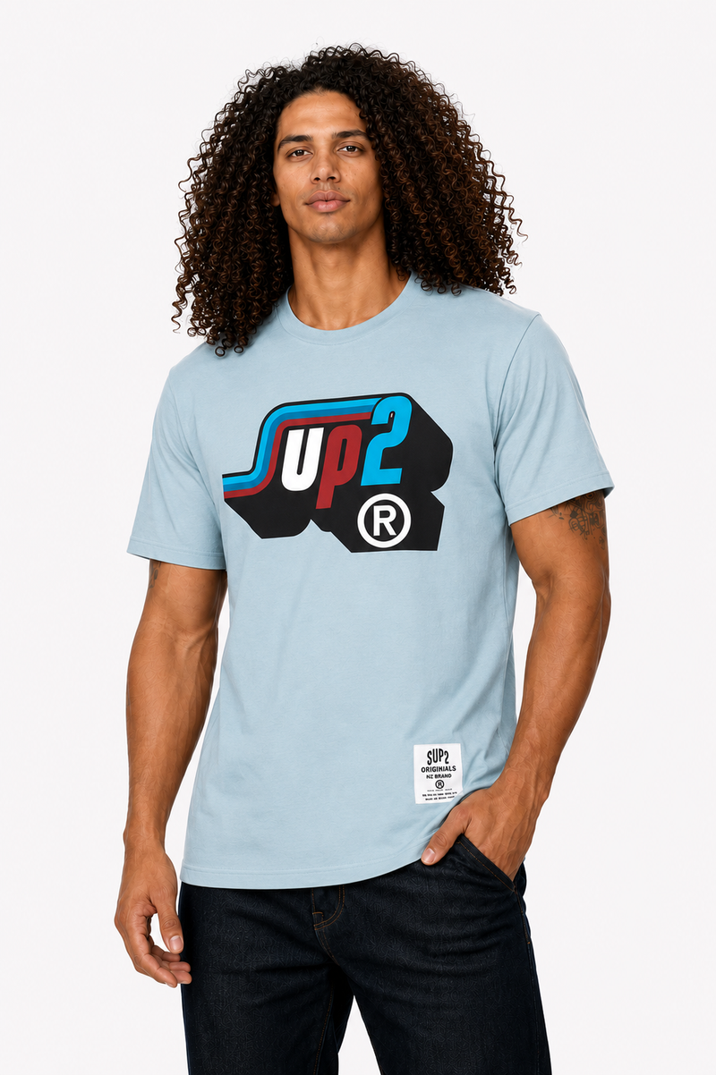 Showtime Mens tee- Blue - SUP2
