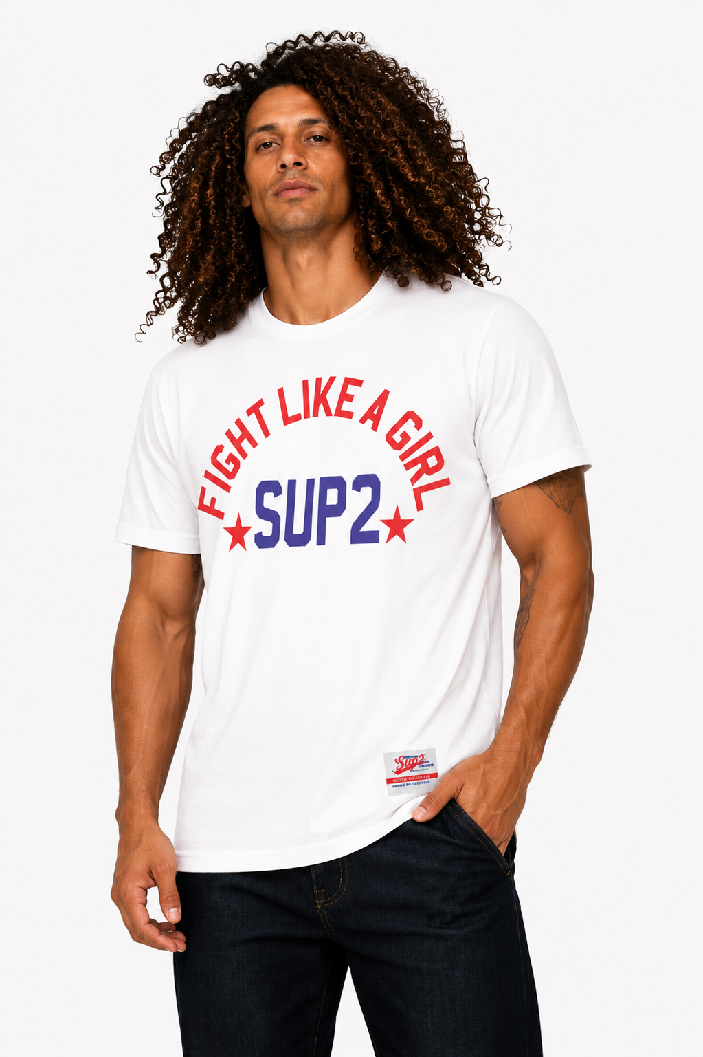 'Fight like a girl' Mens Tee