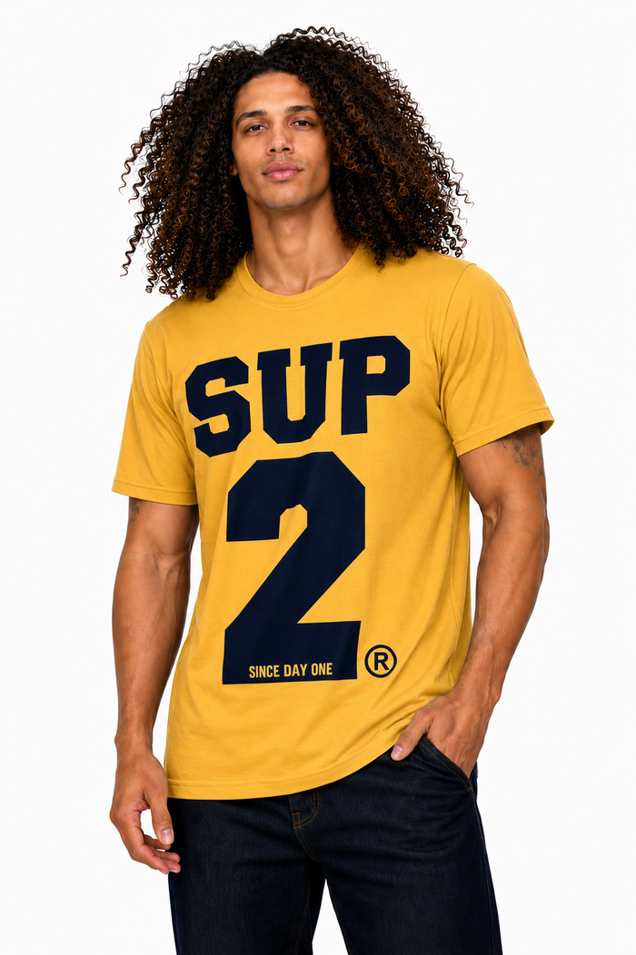 BIG BLOCK Men's Tee- Yellow