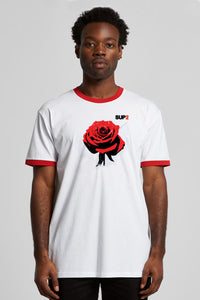 Pop Rose Tee- White
