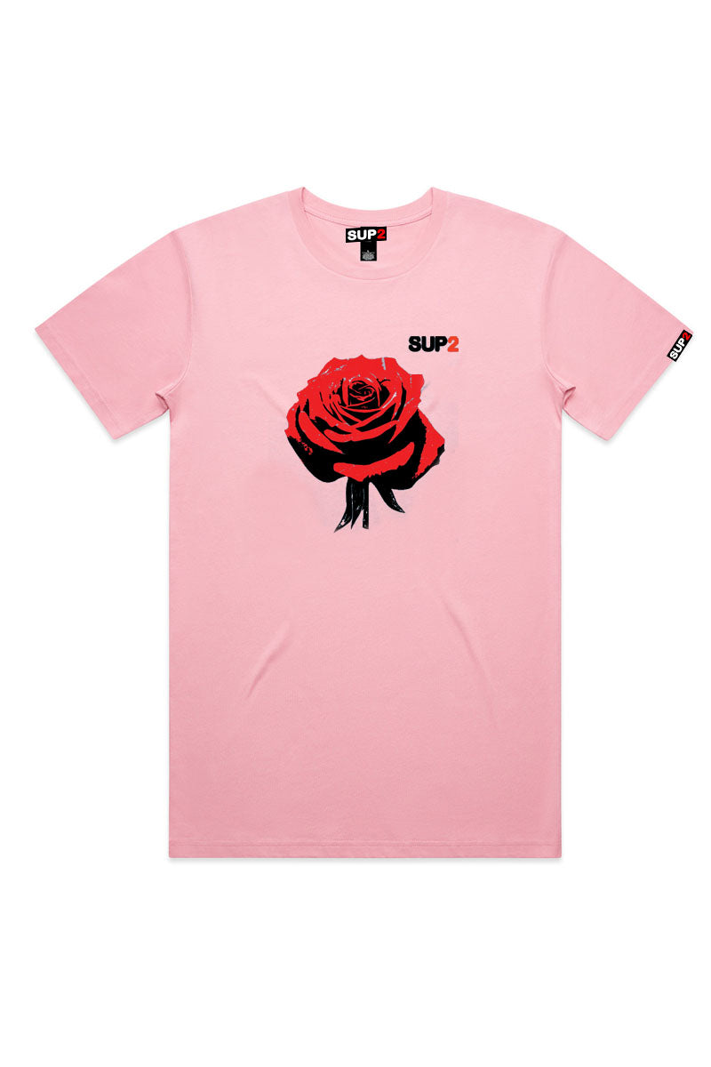 Pop Rose Tee- Pink