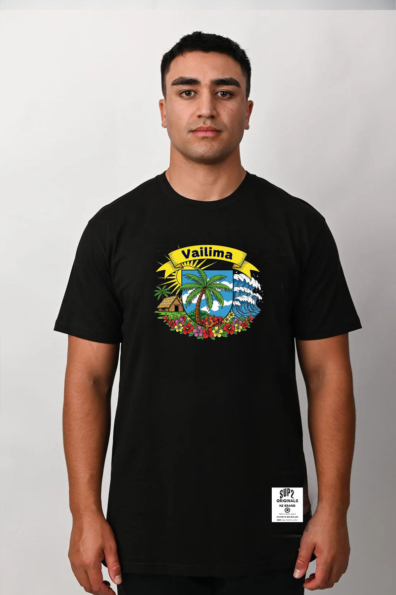 Vailima X SUP2 TROPICAL Tee- Black