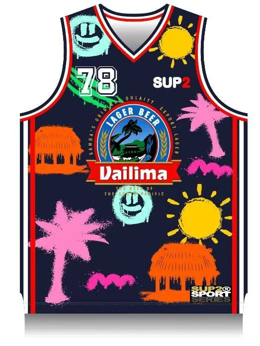 VAILIMA Tropical Basketball Singlet