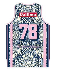 Vailima Pink Tapa Basketball Singlet