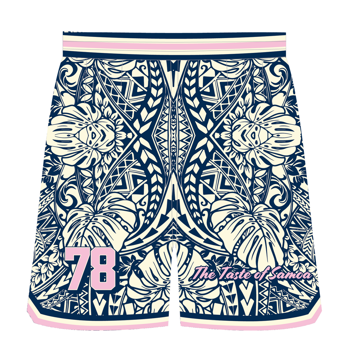 Vailima Pink Tapa Basketball Short