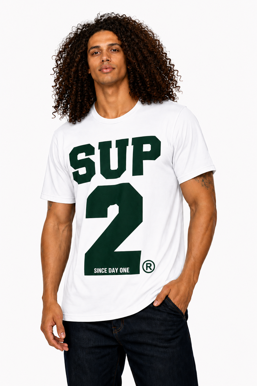 BIG BLOCK Men's Tee- White