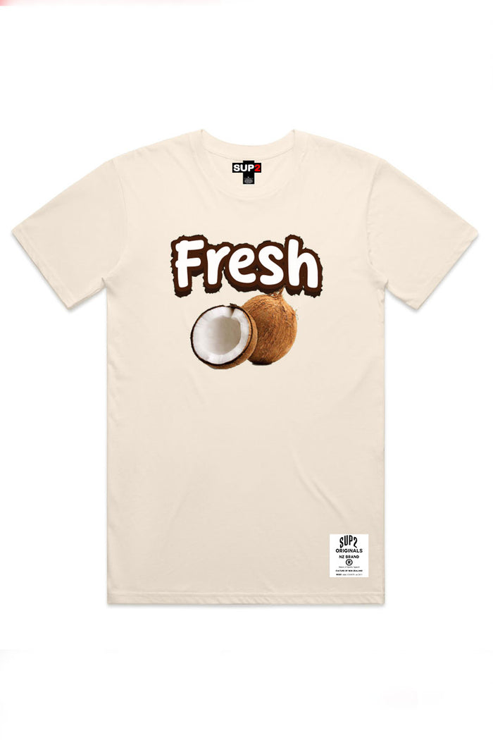 Fresh Coconut Tee- Cream