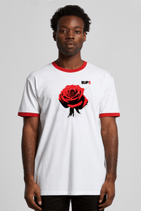 Pop Rose Tee- White