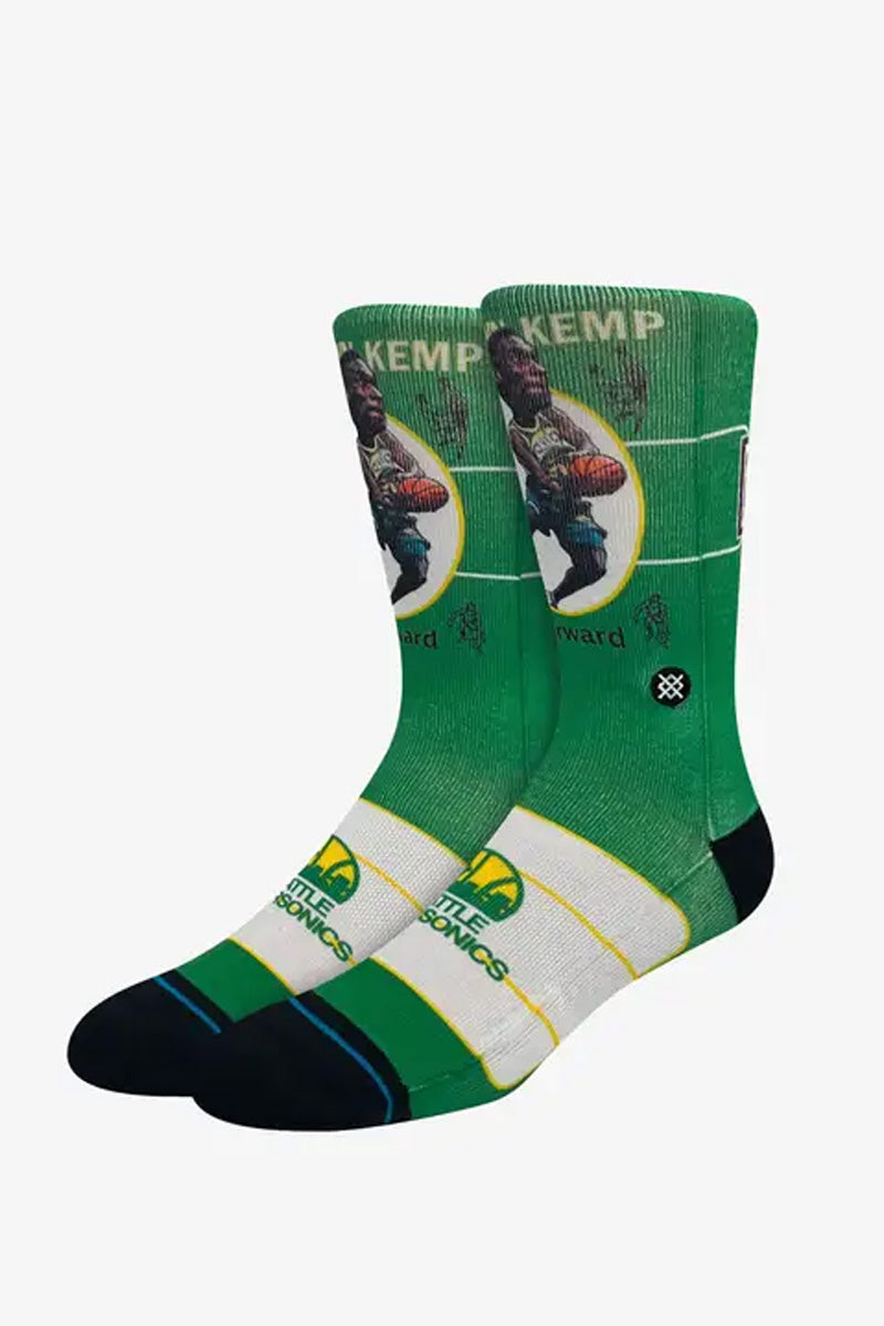 Stance Kemp Retro Bighead socks featuring bold, colorful graphic design and comfortable fit, showcasing the Stance brand style.