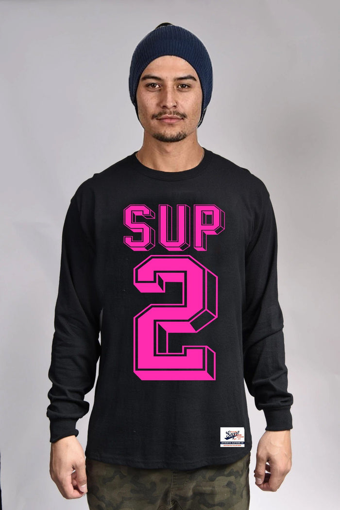 College Block Long Sleeve Cuffed Tee - SUP2