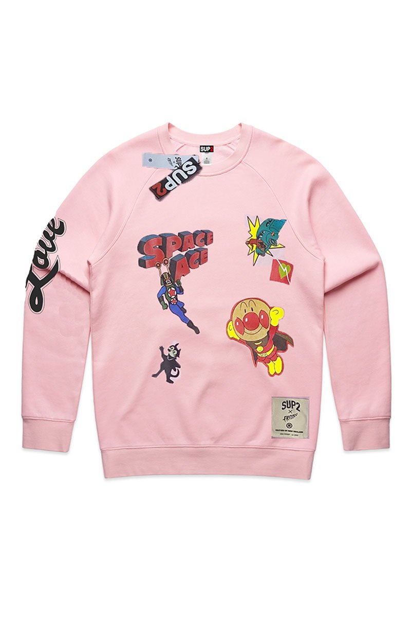 Dance of the hooligan MASH -Dick Frizzell X SUP2 Part 3 Crewneck Sweatshirt - SUP2