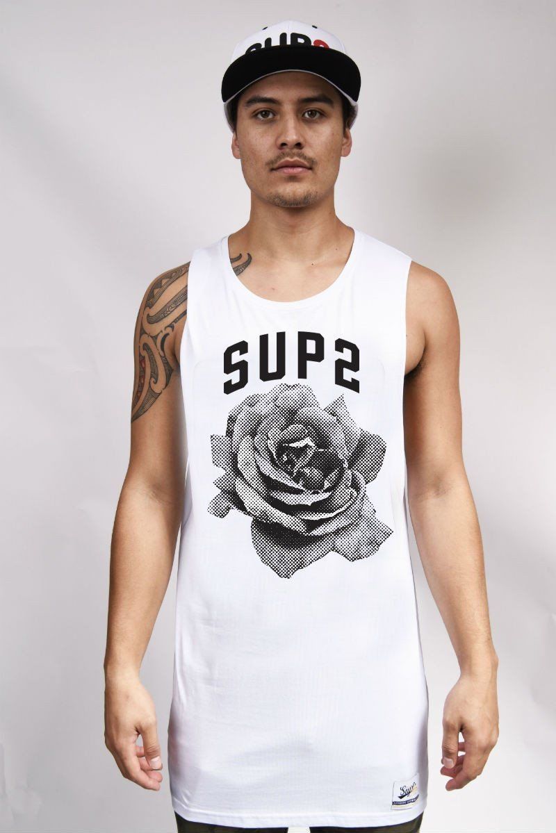 Pixel Rose Sleeveless Tee - SUP2