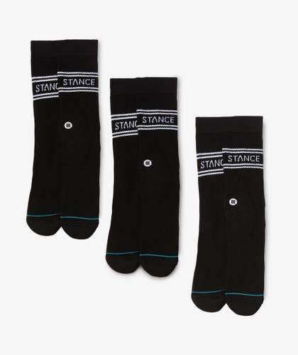 Stance Socks Basic 3 Pack Black/Black - SUP2