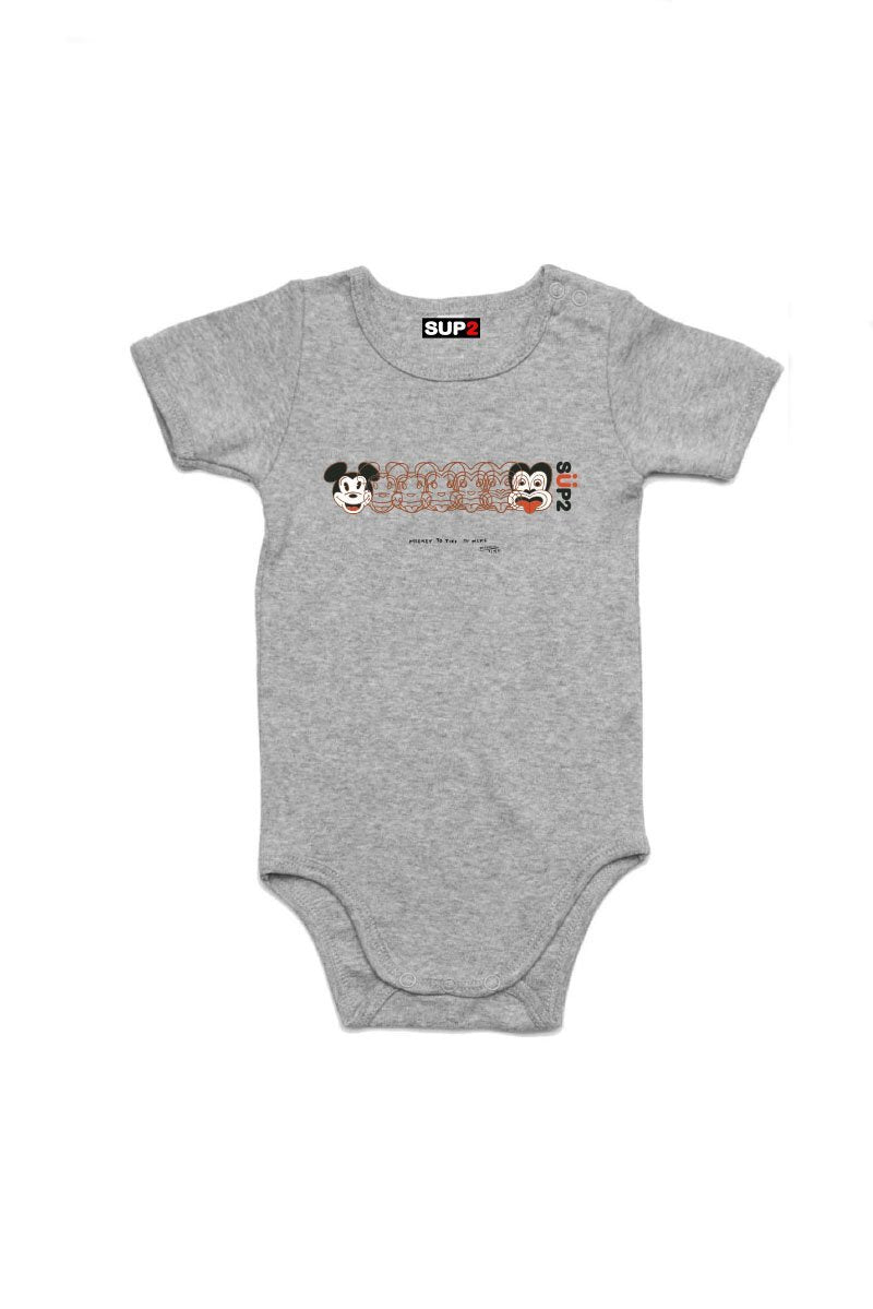 SUP2 Mickey 2 Tiki Baby Onesie- Dick Frizzell X SUP2 Series - SUP2