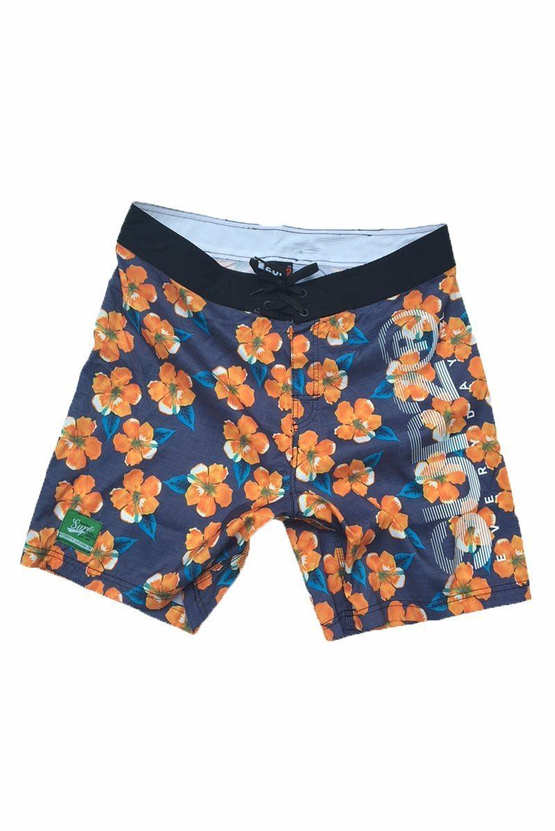 SUP2 Swim shorts - Happy Days Orange Hibiscus - SUP2